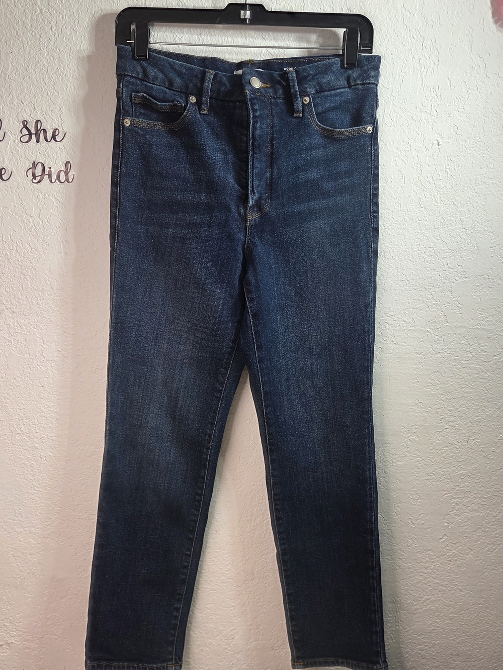 GOOD AMERICAN Good Classic High Rise Slim-Straight Denim Jeans Size 6 / 28